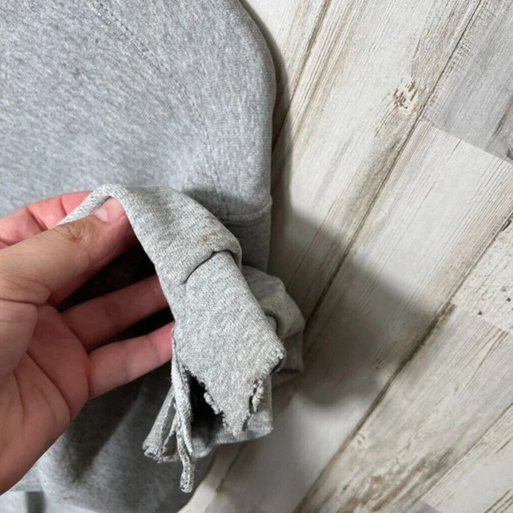 Vintage 90s Nike Athletic Department Crewneck Sweatshirt Gray Distressed Mens Lg